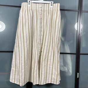 Madewell striped skirt size M.